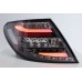 Mercedes C Class W204 07-11 Black Face Light Bar LED Tail Lamp